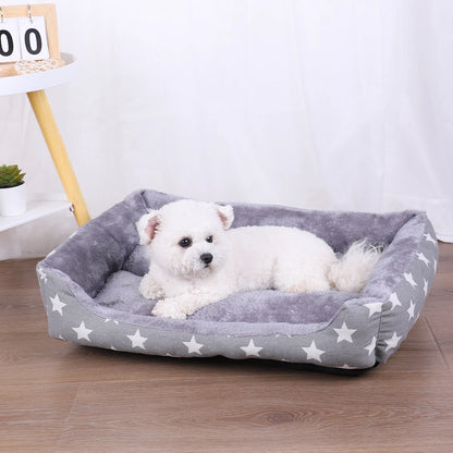 Lit en peluche lavable pour chiens et chats – Coussin chaud et confortable – Idéal pour petits et moyens animaux