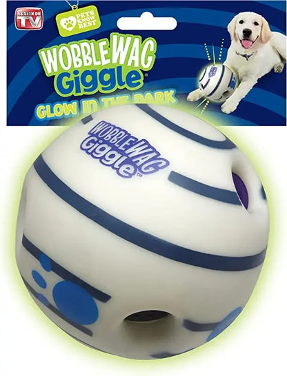 Balle interactive pour chien – Wobble Wag avec sons amusants – Idéale pour jouer, rouler et secouer