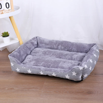 Lit en peluche lavable pour chiens et chats – Coussin chaud et confortable – Idéal pour petits et moyens animaux