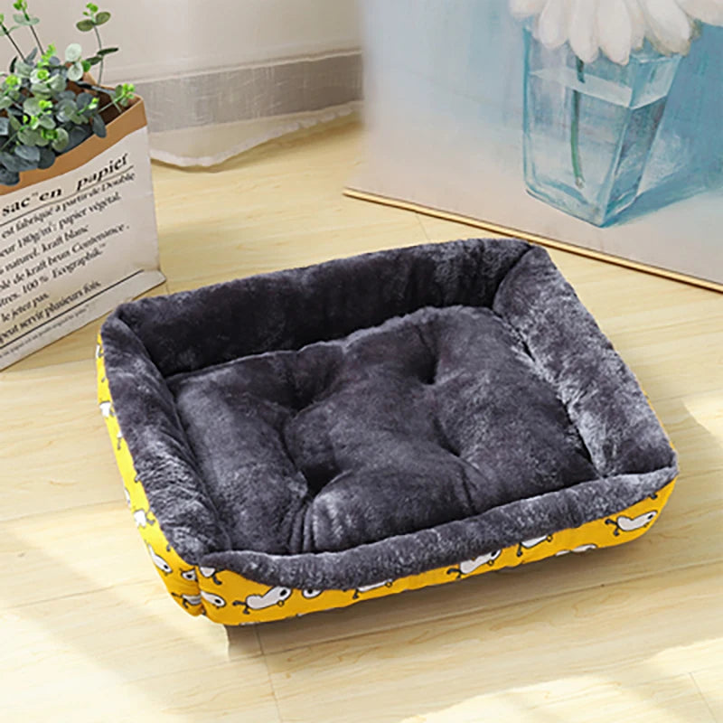 Lit confortable pour chien et chat – Panier moelleux et coussin doux – Idéal pour petits, moyens et grands animaux