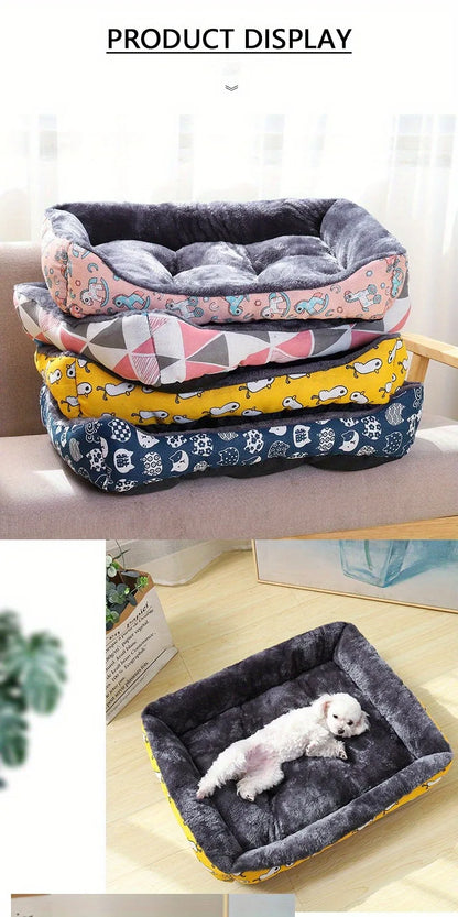 Lit confortable pour chien et chat – Panier moelleux et coussin doux – Idéal pour petits, moyens et grands animaux