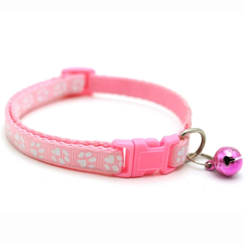 Collier de chat à fleurs arc-en-ciel, avec cloche, chaton, chiot, boucle réglable, dentelle colorée, accessoires pour chiens MyPetOnlyPlus