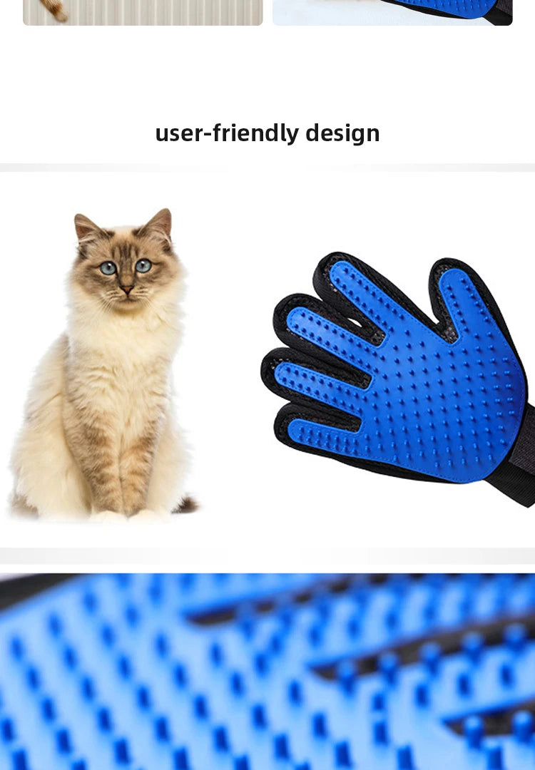 Gants d'épilation en silicone pour animaux de compagnie, peigne collant, brosse en caoutchouc, fournitures pour chat et chien MyPetOnlyPlus