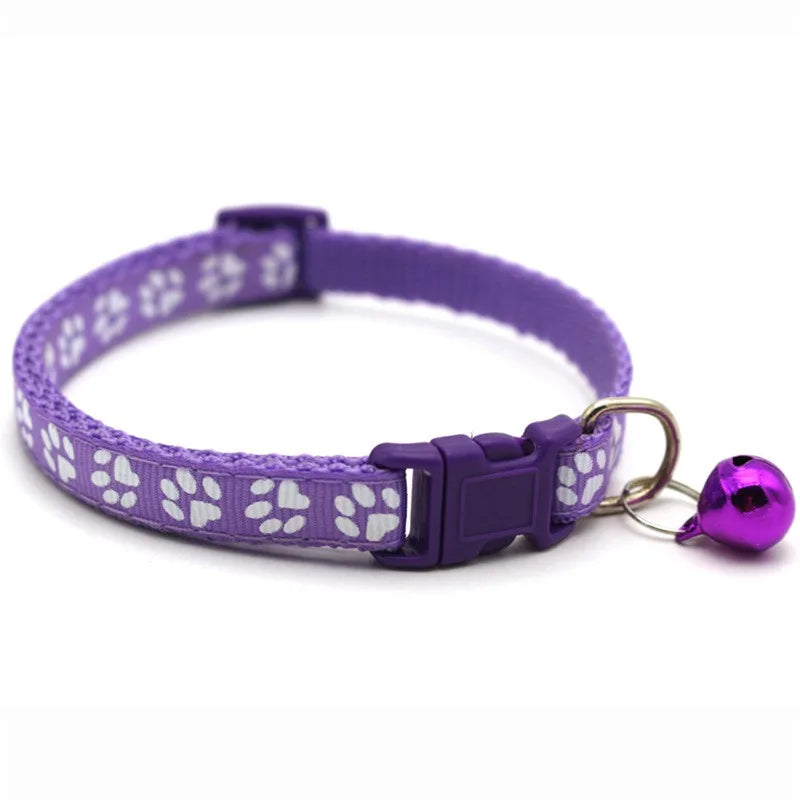 Collier de chat à fleurs arc-en-ciel, avec cloche, chaton, chiot, boucle réglable, dentelle colorée, accessoires pour chiens MyPetOnlyPlus