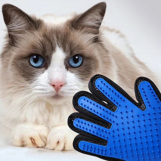 Gants d'épilation en silicone pour animaux de compagnie, peigne collant, brosse en caoutchouc, fournitures pour chat et chien MyPetOnlyPlus