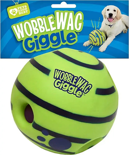 Balle interactive pour chien – Wobble Wag avec sons amusants – Idéale pour jouer, rouler et secouer