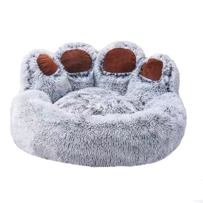 Lit moelleux en peluche pour chien et chat – Panier confortable et lavable – Grand coussin douillet pour un sommeil apaisé