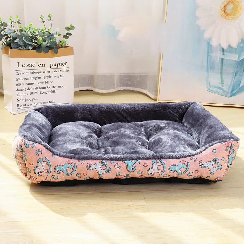 Lit confortable pour chien et chat – Panier moelleux et coussin doux – Idéal pour petits, moyens et grands animaux