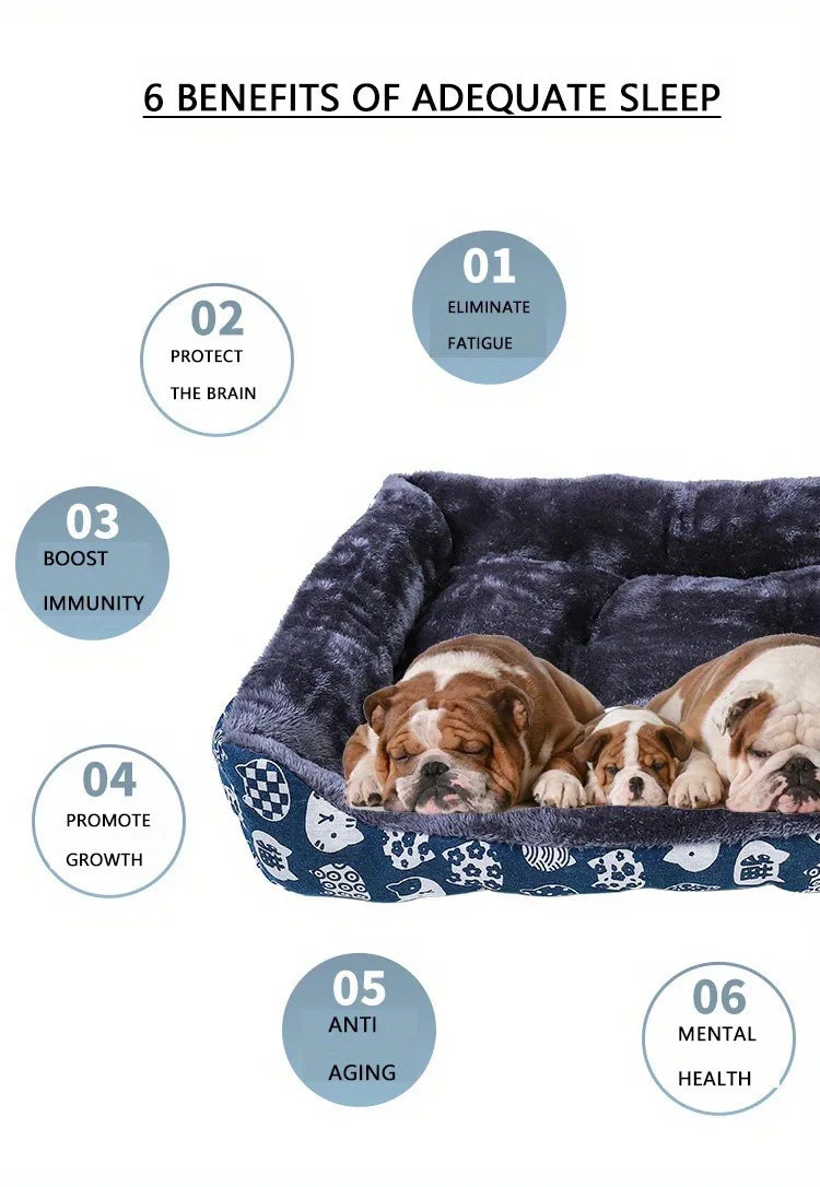 Lit confortable pour chien et chat – Panier moelleux et coussin doux – Idéal pour petits, moyens et grands animaux