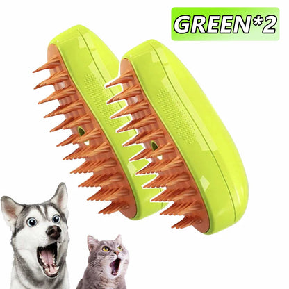 Pulvérisateur électrique 3 en 1 pour chat et chien, brosse à vapeur, outil de toilettage pour animaux de compagnie, pulvérisateurs électriques, peignes de massage MyPetOnlyPlus