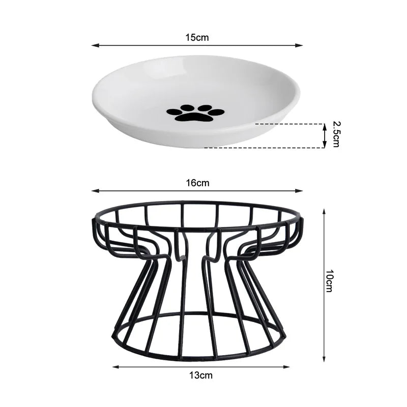 Mangeoire surélevée en céramique pour animaux de compagnie, bol pour chien, chat, chiot, chaton, abreuvoir, récipient à eau, fournitures pour animaux de compagnie MyPetOnlyPlus