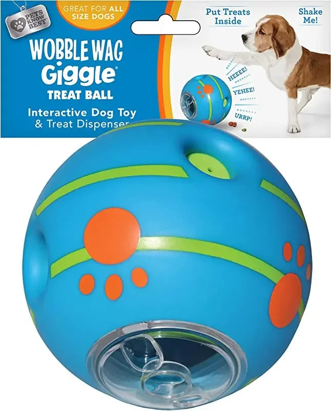 Balle interactive pour chien – Wobble Wag avec sons amusants – Idéale pour jouer, rouler et secouer