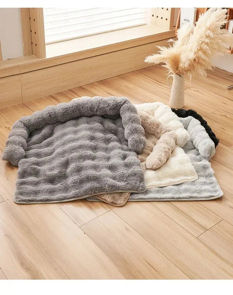 Lit confortable pour chien – Panier moelleux pour petits et grands chiens – Coussin épais et douillet, accessoire essentiel