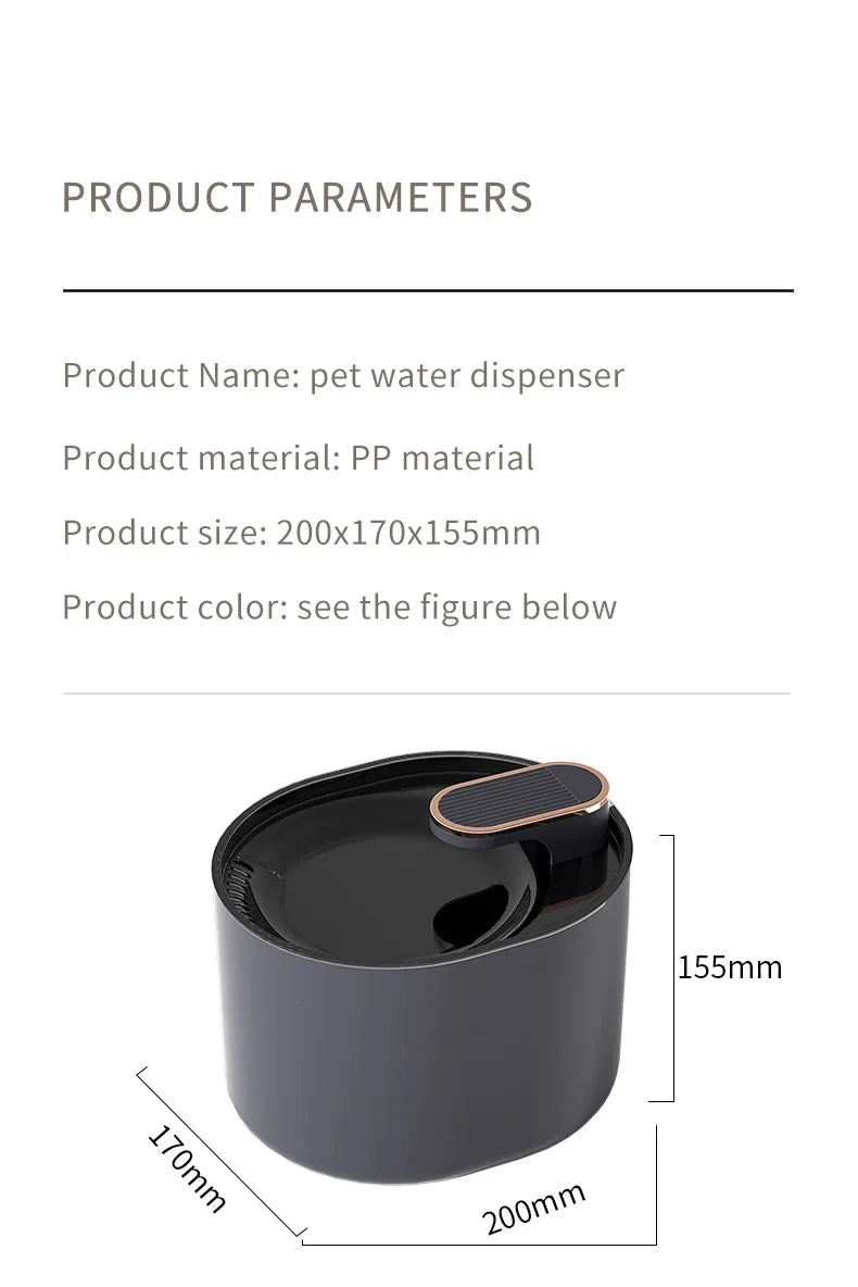 Fontaine d'eau automatique pour chat, 3l, silencieuse, Charge USB, distributeur d'eau électrique pour animaux de compagnie, fournitures pour chats MyPetOnlyPlus