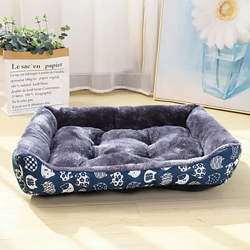 Lit confortable pour chien et chat – Panier moelleux et coussin doux – Idéal pour petits, moyens et grands animaux