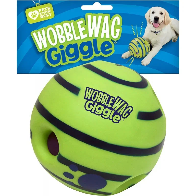 Balle interactive pour chien – Wobble Wag avec sons amusants – Idéale pour jouer, rouler et secouer