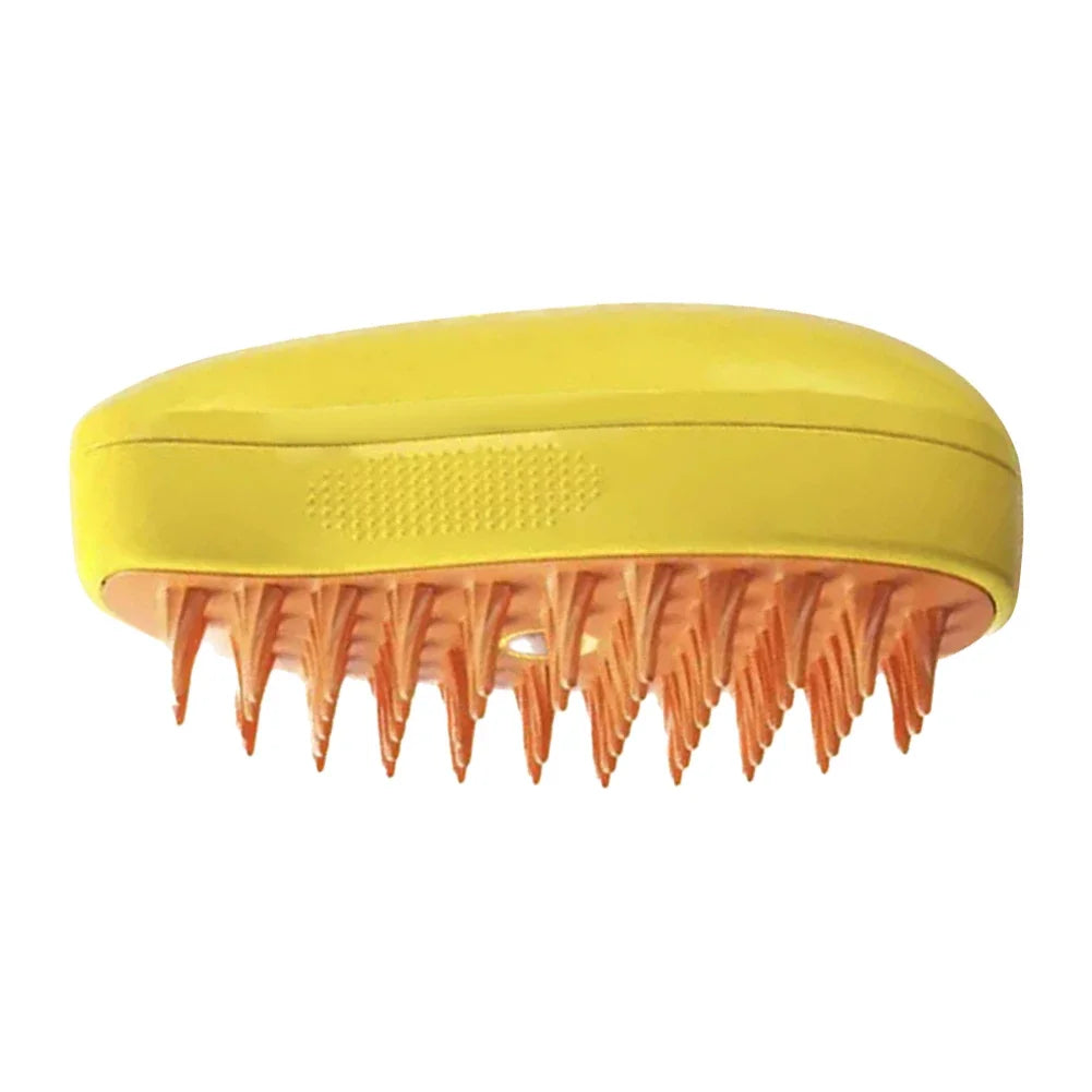 Brosse de Énergie à Vapeur 3 en 1 pour Chat et Chien, Peigne Pliable et Rotatif à un Bouton, Idéal pour le Bain et l'Épilation des Poils MyPetOnlyPlus